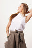 Linen Tie Neck Tank