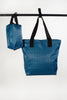 Striped Nylon Tote Set
