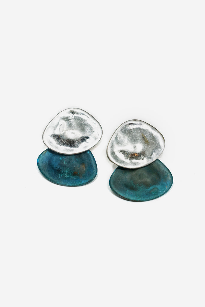 Turquoise Overlap Earrings