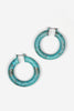 Thick Turquoise Industrial Hoop