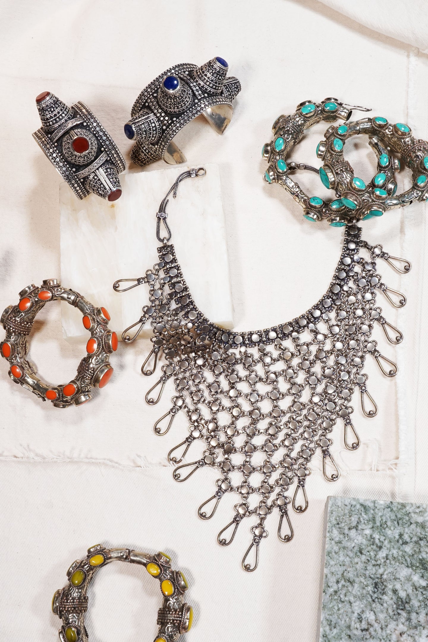  Soul Statement Vintage Country Western Jewelry for Women: Boho  Turquoise & Bronze Patina with Long Copper Tassel Chains