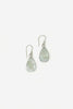 Silver & Stone Teardrop Earrings