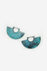 Turquoise Industrial Fan Earrings