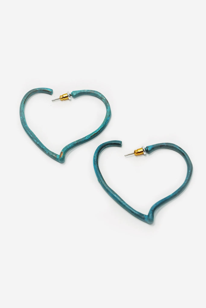 Turquoise Heart Earrings
