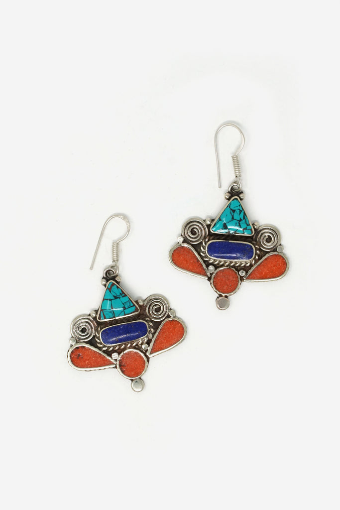 Tibetan Stone Earrings